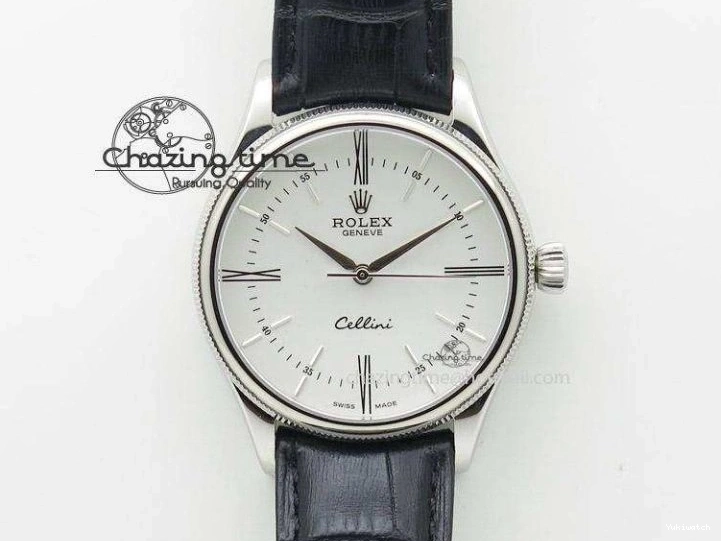 Markers Edition on Date BP Real Stick Cellini Black SA3165 RG 50519 Best Black Maker Dial Strap Leather 0725